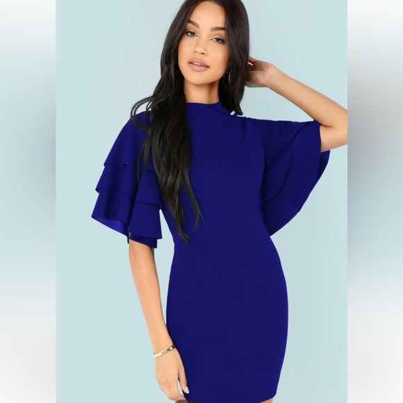 SHEIN Dresses & Skirts - Bodycon Royal Blue Dress
